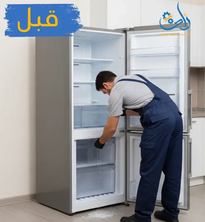 صورة قبل صيانة الثلاجة
